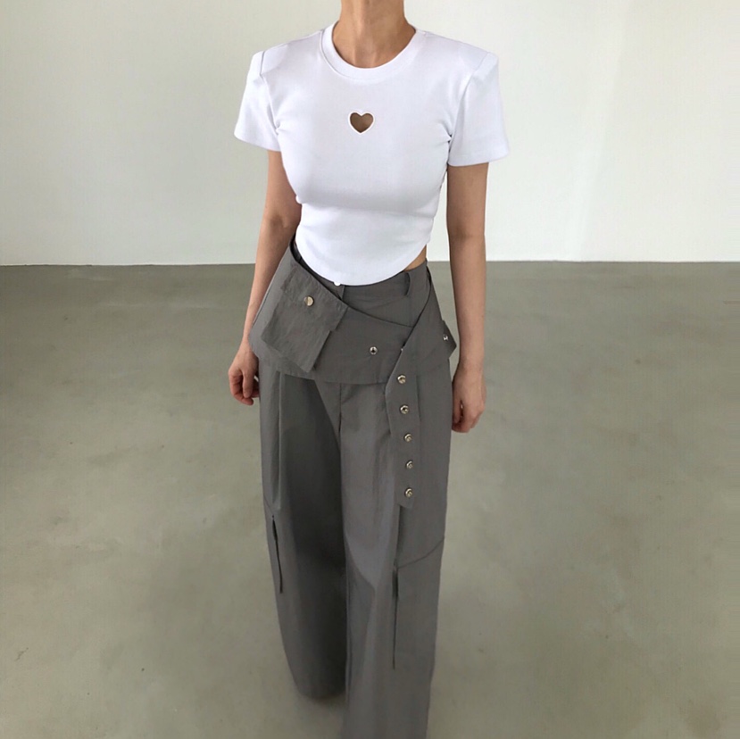 2TWO MOON東大門代購女裝新款26春夏時尚職業真品T恤刺繡2TWO MOONT恤圖色4