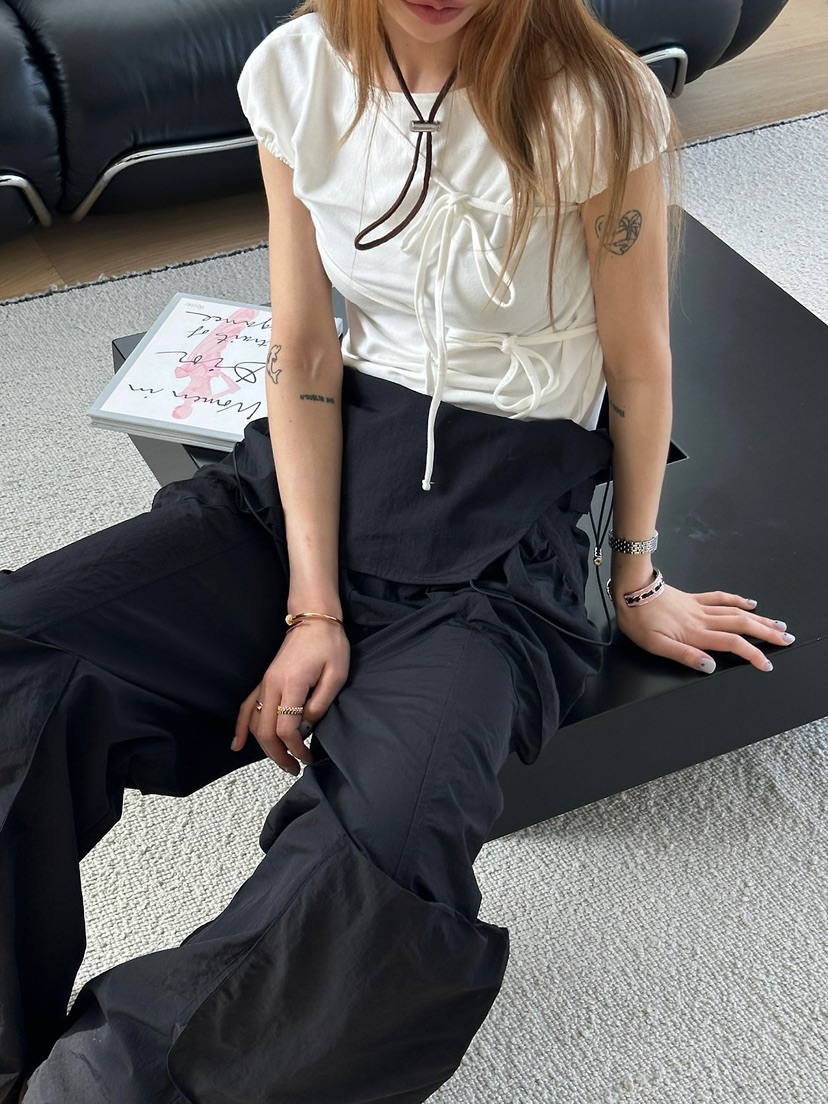 ZEROZERO韓國直郵女士新品熱賣真品26春夏職業推薦T恤泡泡袖ZEROZEROT恤