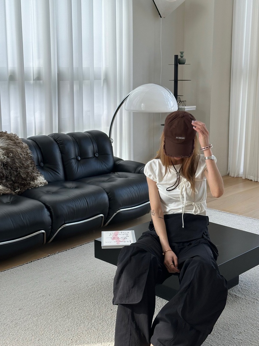 ZEROZERO韓國直郵女士新品熱賣真品26春夏職業推薦T恤泡泡袖ZEROZEROT恤