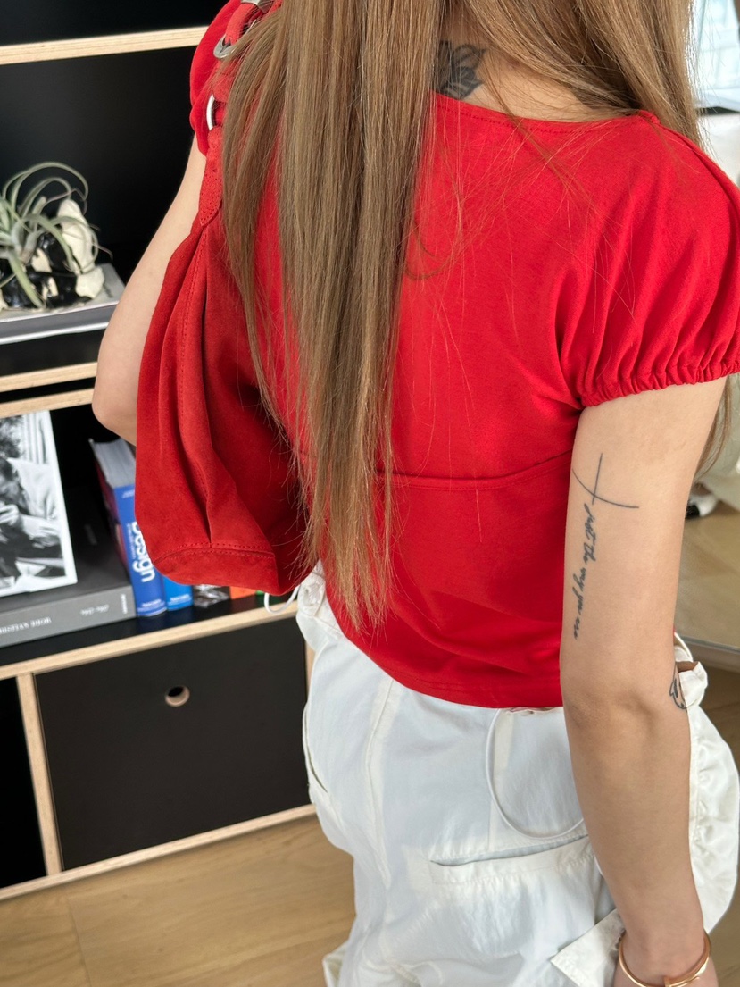 ZEROZERO韓國直郵女士新品熱賣真品26春夏職業推薦T恤泡泡袖ZEROZEROT恤