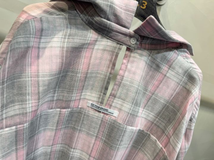 1.3韓國直郵女裝新款熱賣人氣時尚26春夏襯衫蕾絲衫格子1.3襯衫/蕾絲衫