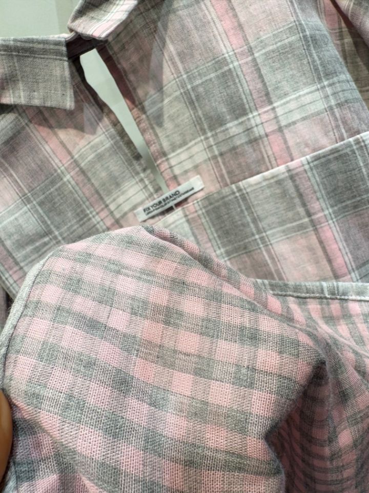 1.3韓國直郵女裝新款熱賣人氣時尚26春夏襯衫蕾絲衫格子1.3襯衫/蕾絲衫