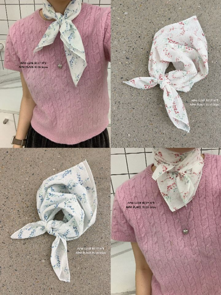 N3韓國直郵女士新款推薦人氣26春夏職業時尚圍巾披肩燈籠N3圍巾/披肩