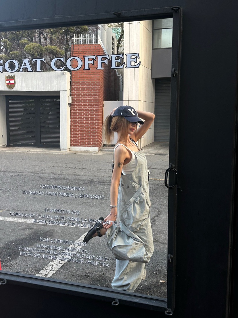 ZEROZERO韓國代購女裝新品26春夏時尚熱賣背帶褲口袋系帶ZEROZERO背帶褲