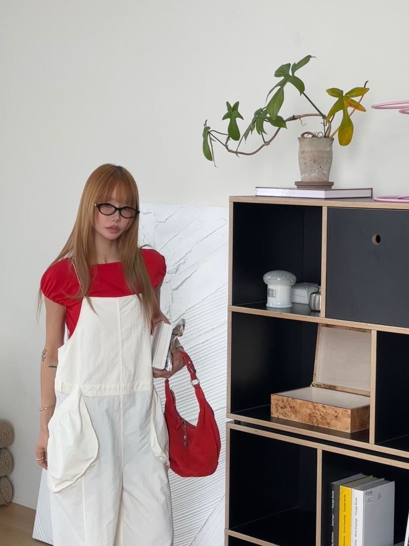 ZEROZERO韓國代購女裝新品26春夏時尚熱賣背帶褲口袋系帶ZEROZERO背帶褲