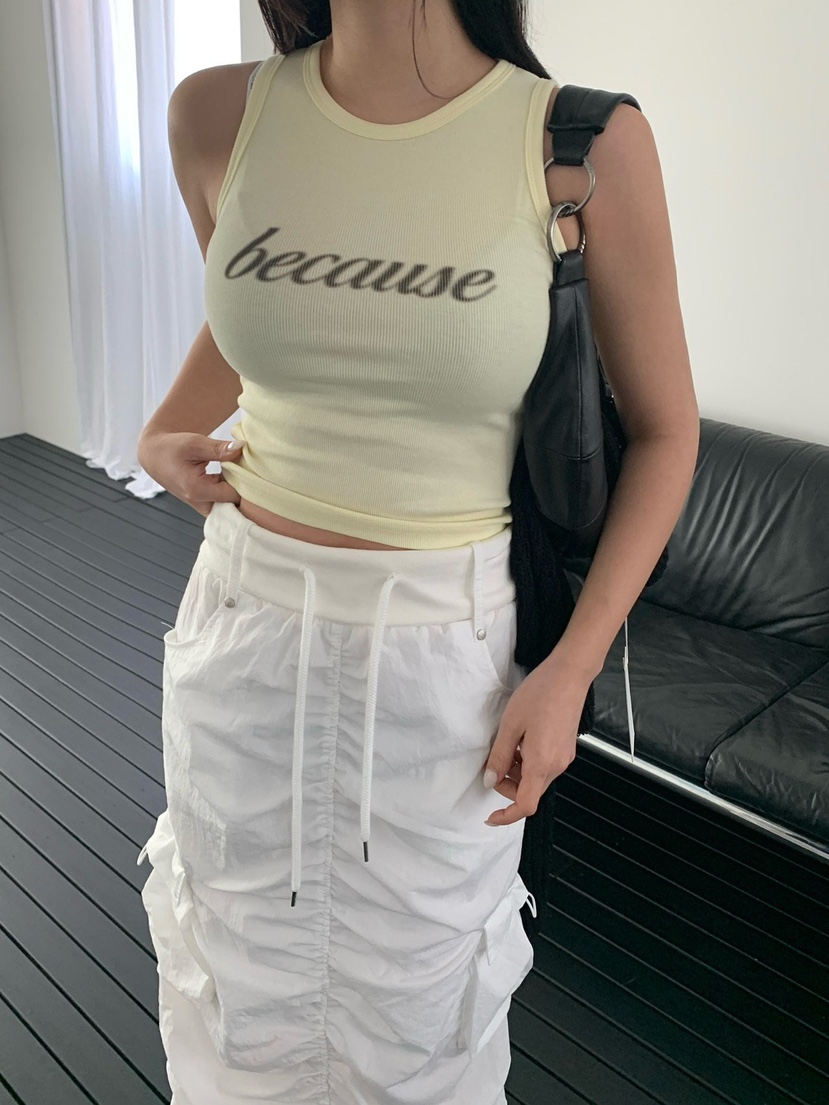 REVE CITE-L韓國直郵女士新品職業時尚真品吊帶背心羅紋REVE CITE-L吊帶/背心