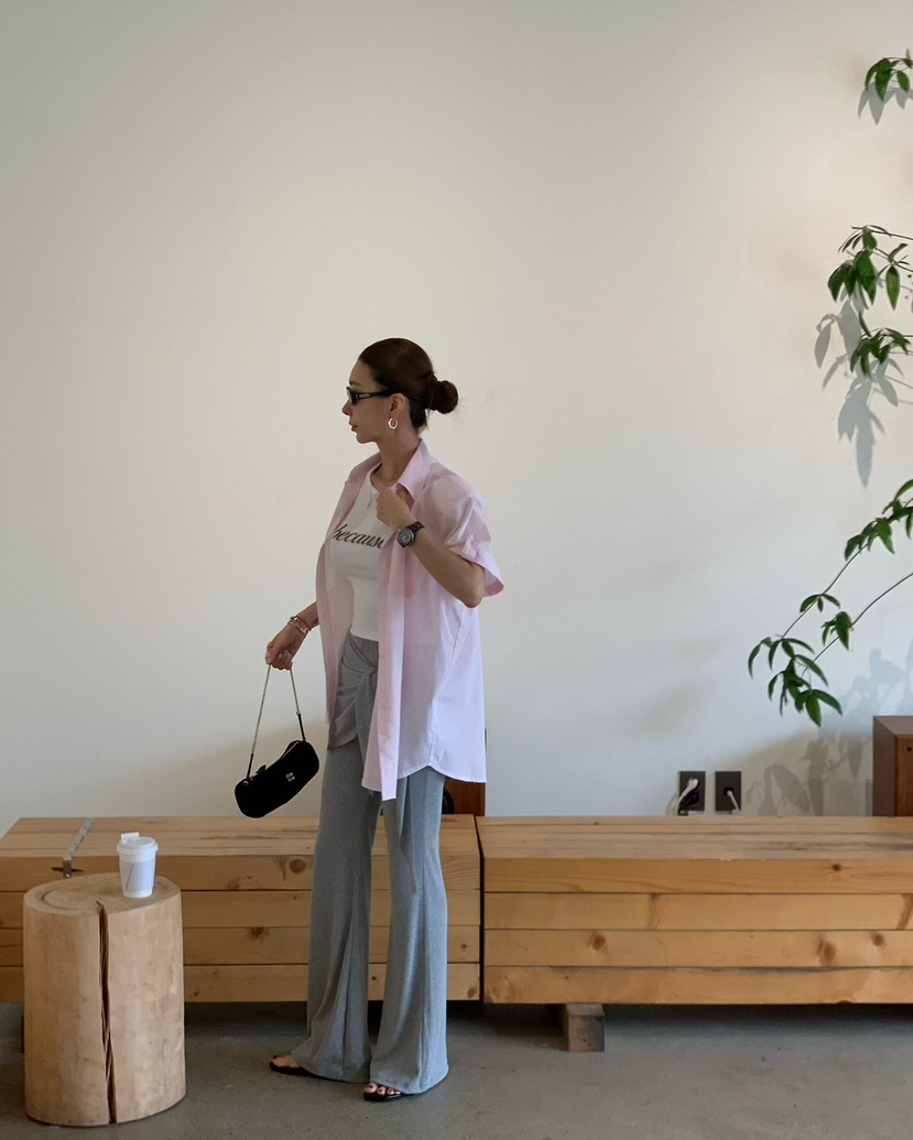 REVE CITE-L韓國直郵女士新品職業時尚真品吊帶背心羅紋REVE CITE-L吊帶/背心