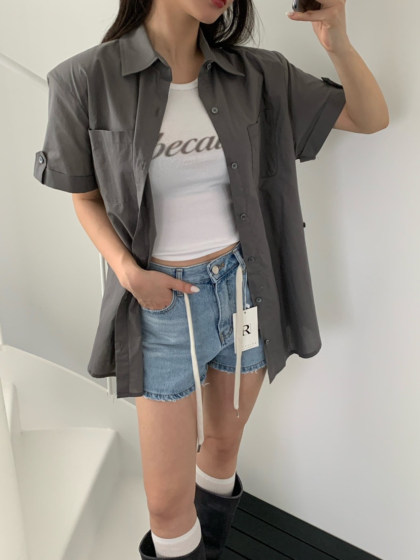 REVE CITE-L韓國直郵女士新品職業時尚真品吊帶背心羅紋REVE CITE-L吊帶/背心