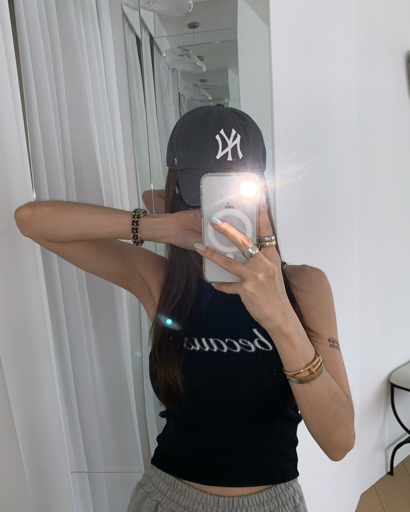 REVE CITE-L韓國直郵女士新品職業時尚真品吊帶背心羅紋REVE CITE-L吊帶/背心