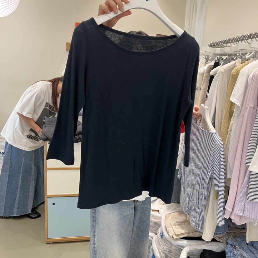 ARE東大門代購女士新款時尚推薦休閑26春夏真品人氣長袖T恤ARE YOU/ARE長袖T恤圖色2