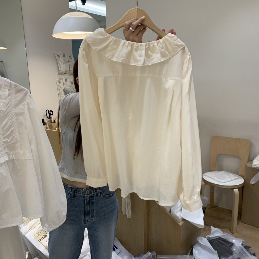 FOREST韓國直郵女裝新款人氣真品時尚職業推薦襯衫蕾絲衫FOREST襯衫/蕾絲衫