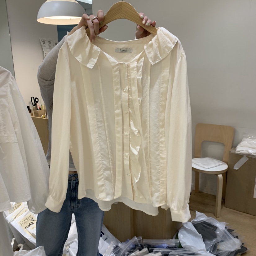 FOREST韓國直郵女裝新款人氣真品時尚職業推薦襯衫蕾絲衫FOREST襯衫/蕾絲衫圖色1