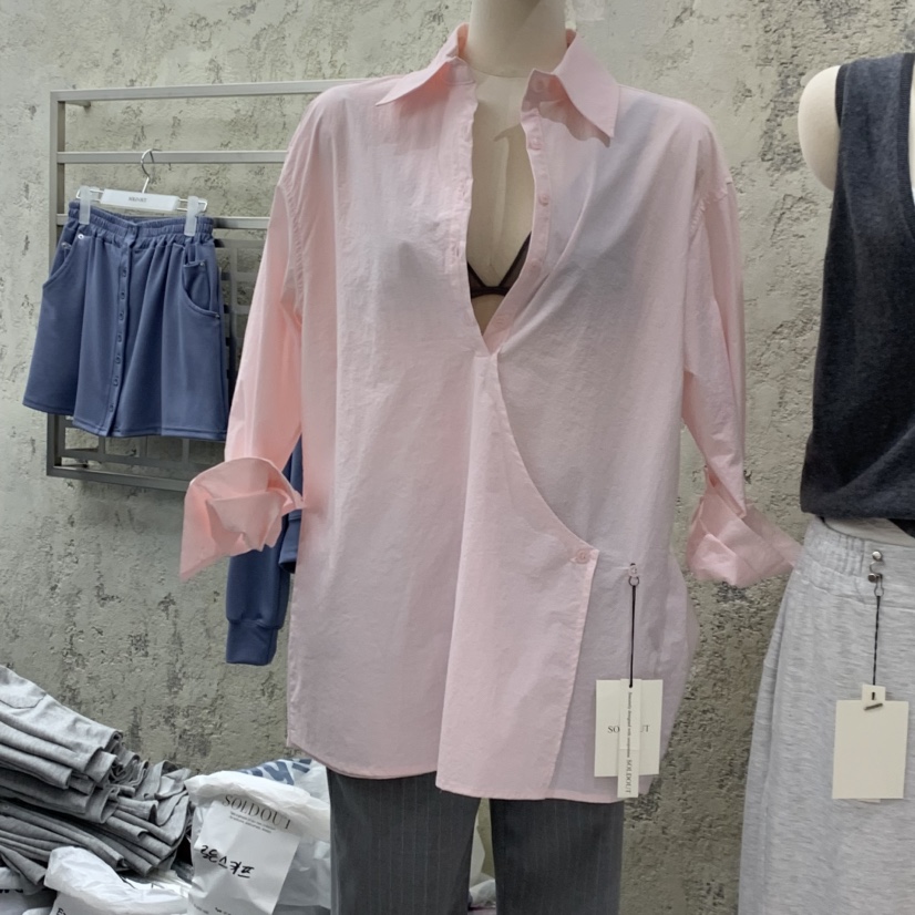 SOLD OUT韓國直郵女裝新款時尚職業26春夏真品襯衫蕾絲衫SOLD OUT襯衫/蕾絲衫圖色2