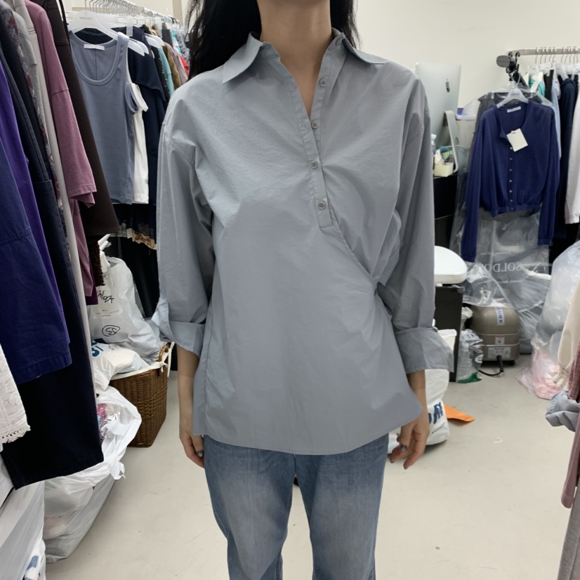 SOLD OUT韓國直郵女裝新款時尚職業26春夏真品襯衫蕾絲衫SOLD OUT襯衫/蕾絲衫圖色3