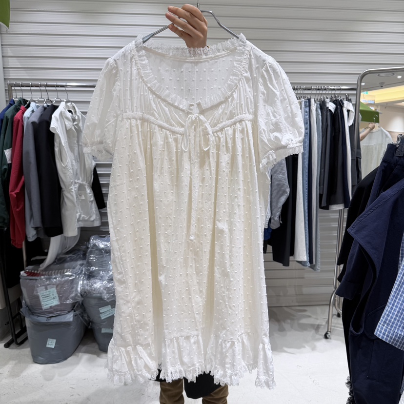 BRICKLANE東大門直郵女士新款推薦職業真品26春夏連衣裙泡泡袖BRICKLANE連衣裙圖色1