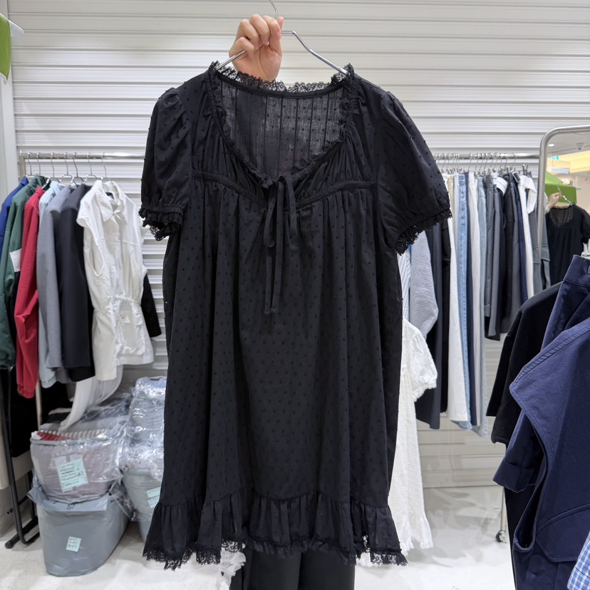 BRICKLANE東大門直郵女士新款推薦職業真品26春夏連衣裙泡泡袖BRICKLANE連衣裙圖色2