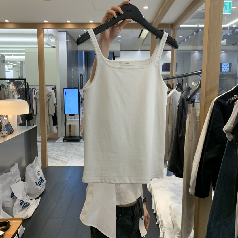 OBJECT東大門代購女士新品時尚26春夏人氣熱賣休閑吊帶背心OBJECT吊帶/背心圖色1