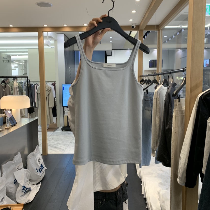 OBJECT東大門代購女士新品時尚26春夏人氣熱賣休閑吊帶背心OBJECT吊帶/背心圖色2