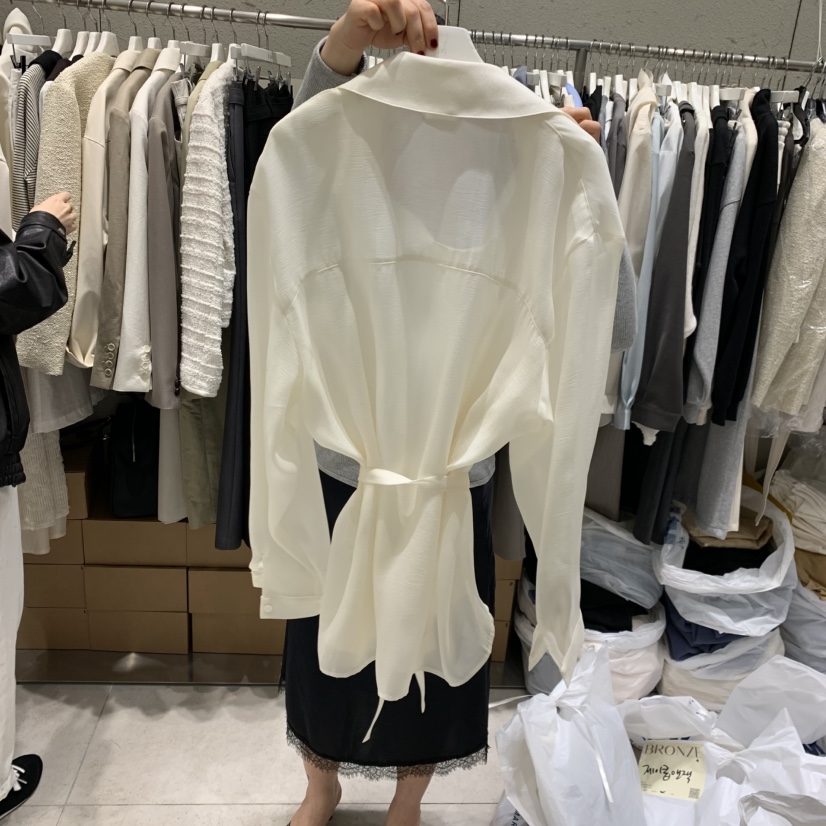 BRONZE東大門實拍女裝新品熱賣真品職業時尚休閑襯衫蕾絲衫BRONZE襯衫/蕾絲衫