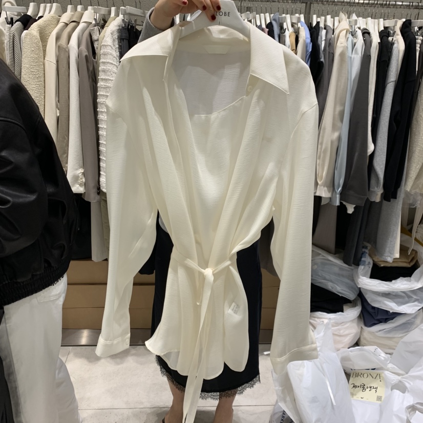 BRONZE東大門實拍女裝新品熱賣真品職業時尚休閑襯衫蕾絲衫BRONZE襯衫/蕾絲衫圖色1