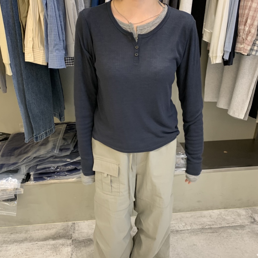 FAVE/FAVOURITE韓國直郵女士新品職業時尚真品熱賣長袖T恤FAVE/FAVOURITE長袖T恤圖色3