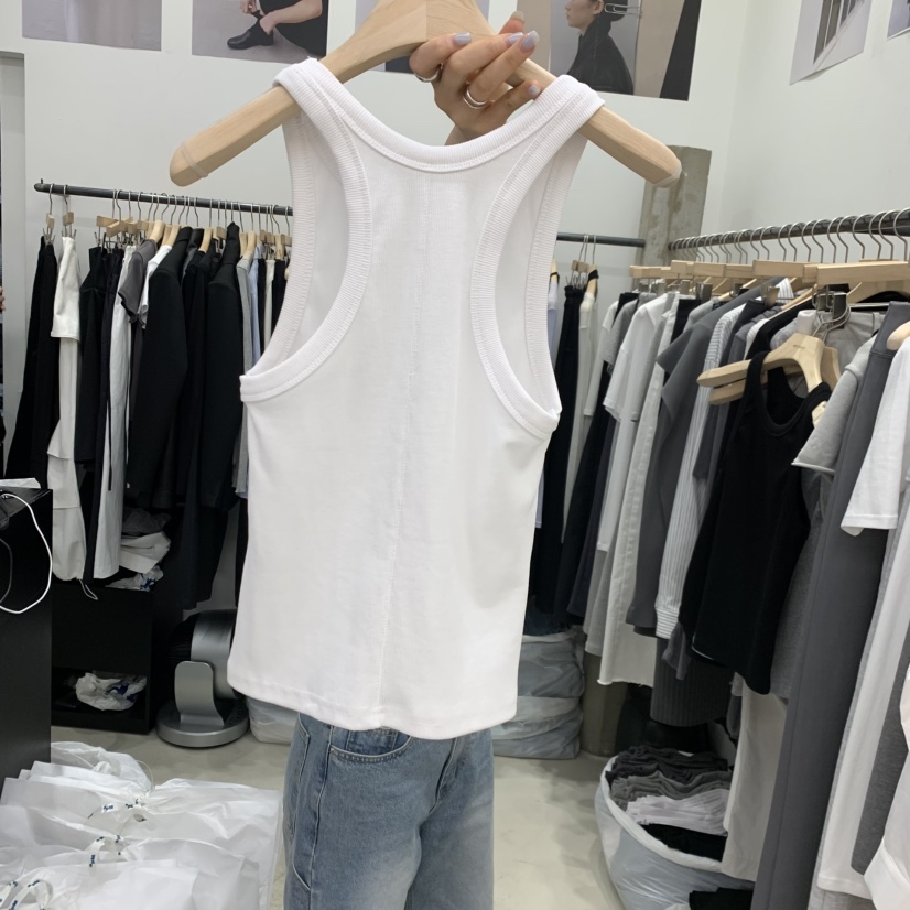 RECOVER東大門實拍女裝新款職業26春夏推薦熱賣吊帶背心羅紋RECOVER/MOMENT吊帶/背心