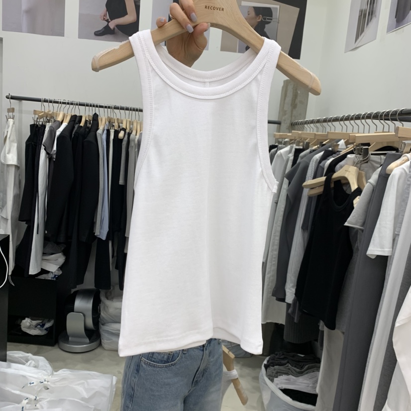 RECOVER東大門實拍女裝新款職業26春夏推薦熱賣吊帶背心羅紋RECOVER/MOMENT吊帶/背心圖色1