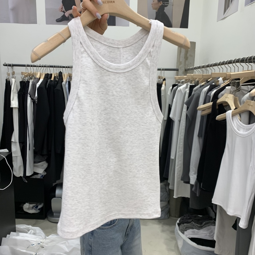 RECOVER東大門實拍女裝新款職業26春夏推薦熱賣吊帶背心羅紋RECOVER/MOMENT吊帶/背心圖色2