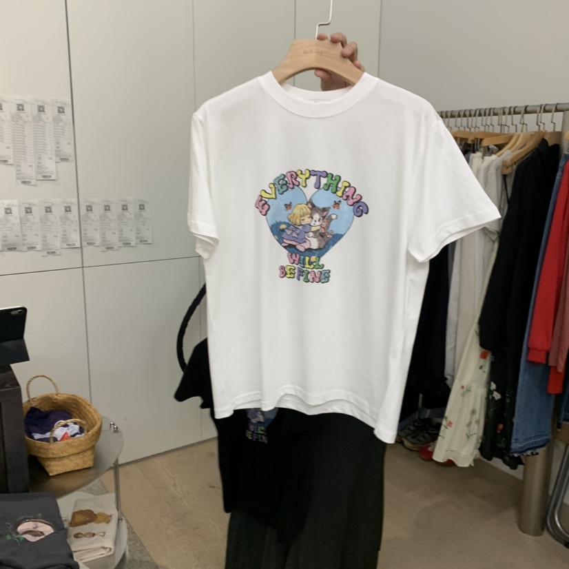 DOHWAJI東大門實拍女士新品推薦26春夏真品熱賣職業休閑T恤DOHWAJIT恤圖色1