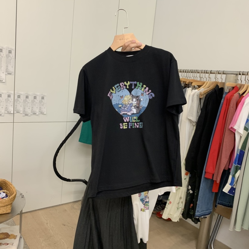 DOHWAJI東大門實拍女士新品推薦26春夏真品熱賣職業休閑T恤DOHWAJIT恤圖色2