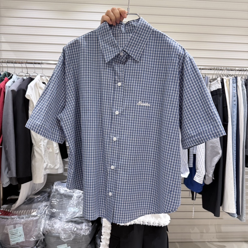 BRICKLANE東大門直郵女士新款職業休閑時尚襯衫蕾絲衫格子BRICKLANE襯衫/蕾絲衫圖色1