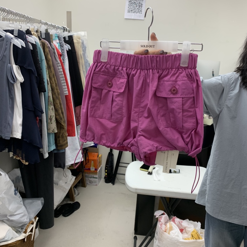 SOLD OUT東大門實拍女士新款推薦職業26春夏休閑短褲寬松SOLD OUT短褲圖色2