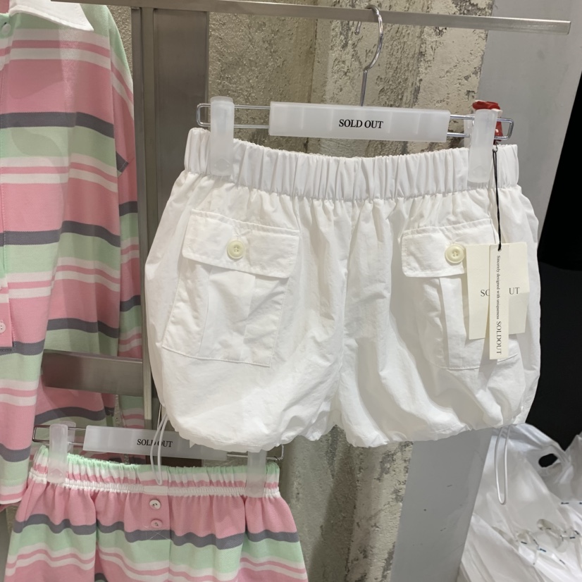 SOLD OUT東大門實拍女士新款推薦職業26春夏休閑短褲寬松SOLD OUT短褲圖色4