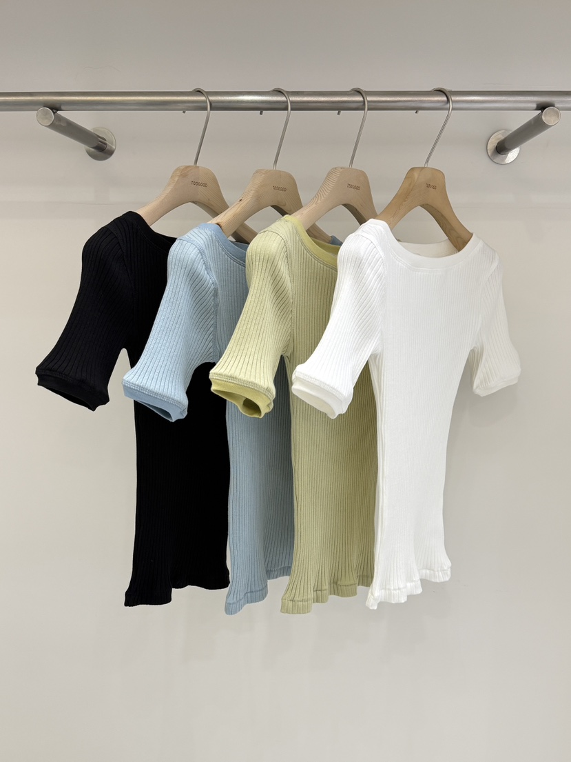 TOOGOOD東大門實拍女裝新品推薦職業熱賣人氣T恤船領羅紋TOOGOODT恤