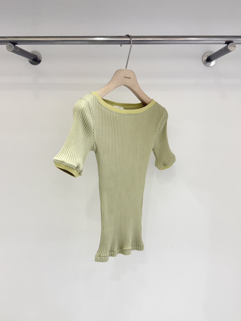 TOOGOOD東大門實拍女裝新品推薦職業熱賣人氣T恤船領羅紋TOOGOODT恤圖色3