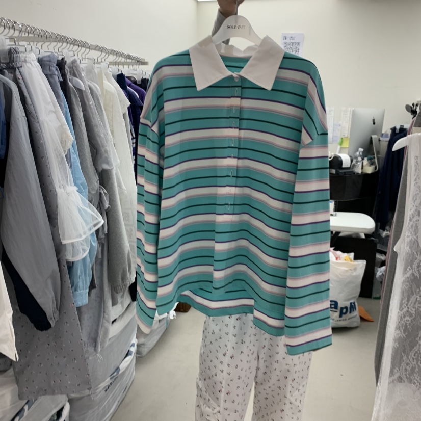 SOLD OUT東大門直郵女士新品26春夏推薦職業時尚長袖T恤SOLD OUT長袖T恤圖色1