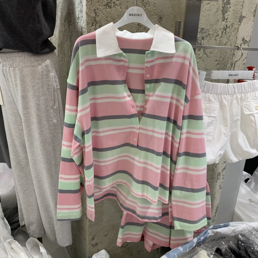 SOLD OUT東大門直郵女士新品26春夏推薦職業時尚長袖T恤SOLD OUT長袖T恤圖色2