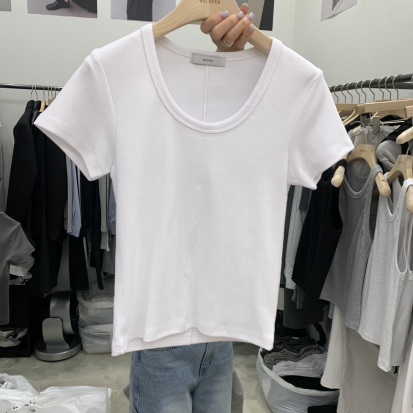 RECOVER東大門代購女士新款人氣26春夏職業熱賣推薦真品T恤RECOVER/MOMENTT恤圖色1