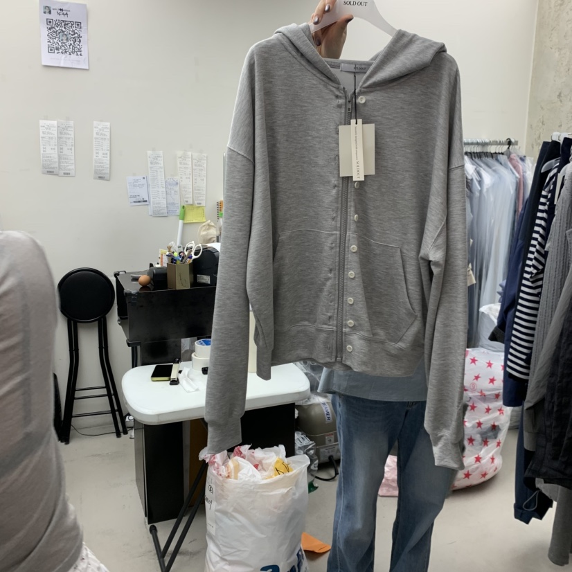 SOLD OUT東大門實拍女士新品人氣職業休閑衛衣拉鏈連帽衫SOLD OUT衛衣圖色2