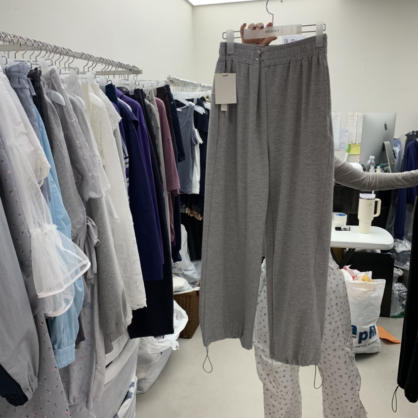 SOLD OUT韓國代購女士新品26春夏職業真品人氣熱賣休閑褲SOLD OUT休閑褲圖色1