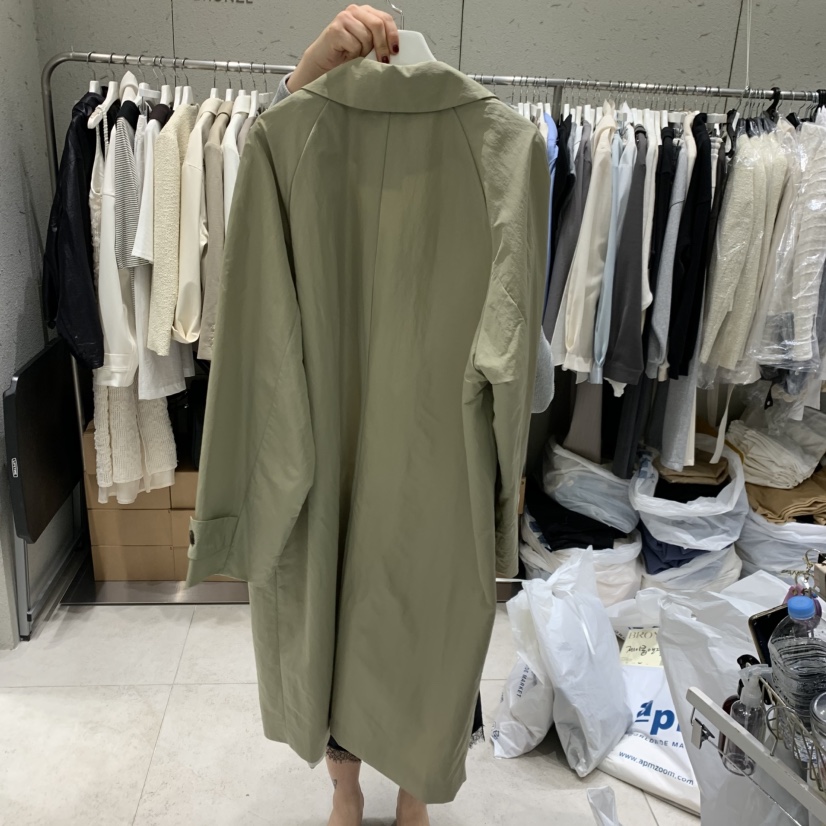 BRONZE韓國直郵女士新款推薦職業真品26春夏休閑長款風衣BRONZE長款風衣