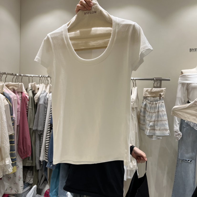 BY FLOW東大門直郵女士新品人氣熱賣26春夏職業時尚真品T恤BY FLOWT恤圖色2