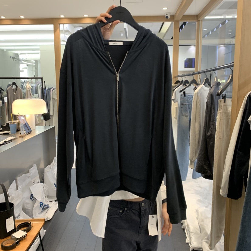 OBJECT韓國代購女士新品26春夏休閑衛衣拉鏈連帽衫莫代爾OBJECT衛衣圖色3