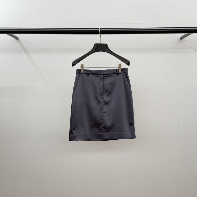 ID韓國代購女士新品真品人氣時尚休閑職業26春夏半身裙中短裙ID半身裙/中短裙圖色2墨色