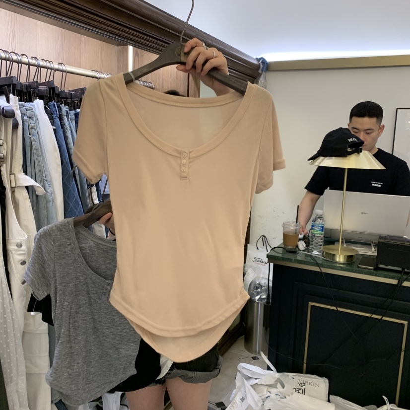 VIRKIN韓國代購女士新品職業熱賣時尚人氣真品推薦26春夏T恤VIRKINT恤圖色1