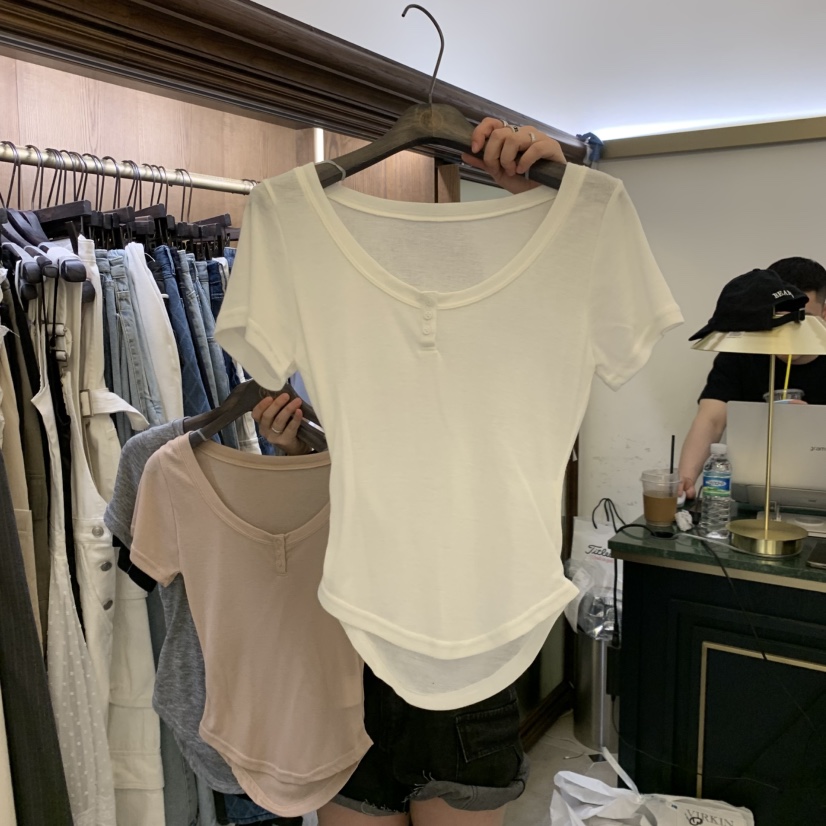 VIRKIN韓國代購女士新品職業熱賣時尚人氣真品推薦26春夏T恤VIRKINT恤圖色2