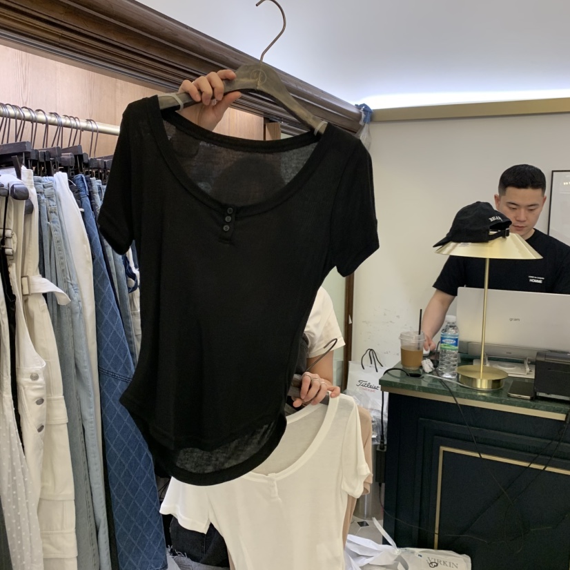 VIRKIN韓國代購女士新品職業熱賣時尚人氣真品推薦26春夏T恤VIRKINT恤圖色4