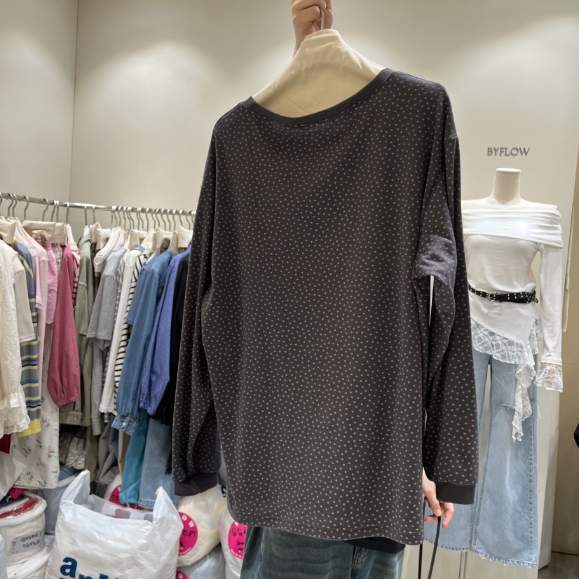 BY FLOW東大門代購女裝新品真品熱賣職業長袖T恤不含腰帶BY FLOW長袖T恤