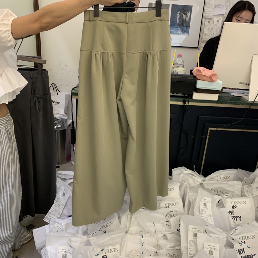 VIRKIN東大門代購女士新款推薦職業時尚26春夏休閑休閑褲VIRKIN休閑褲