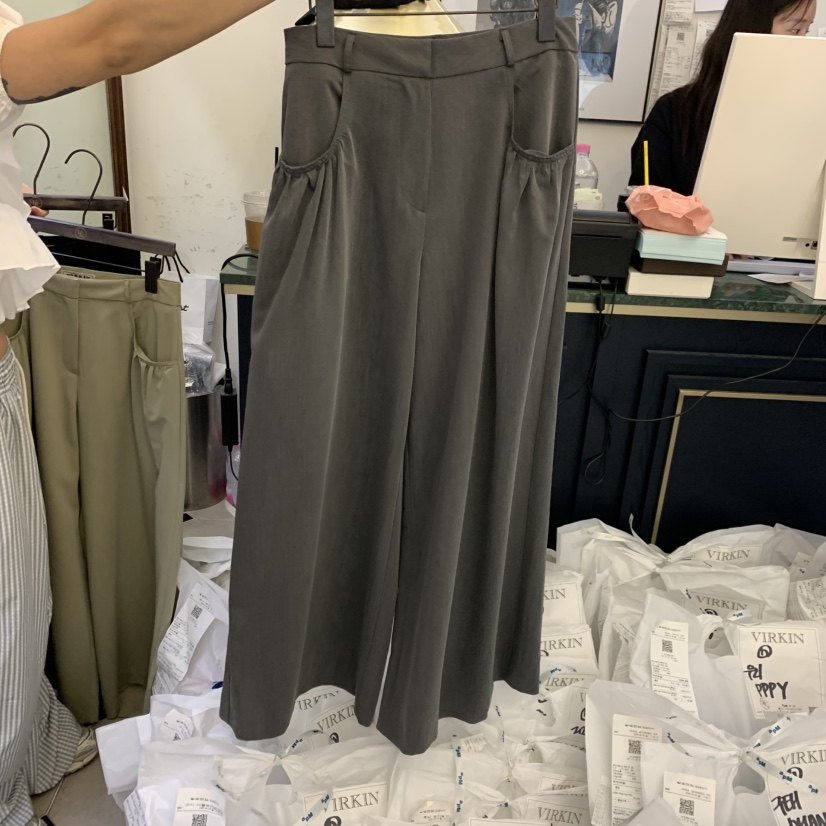 VIRKIN東大門代購女士新款推薦職業時尚26春夏休閑休閑褲VIRKIN休閑褲圖色2